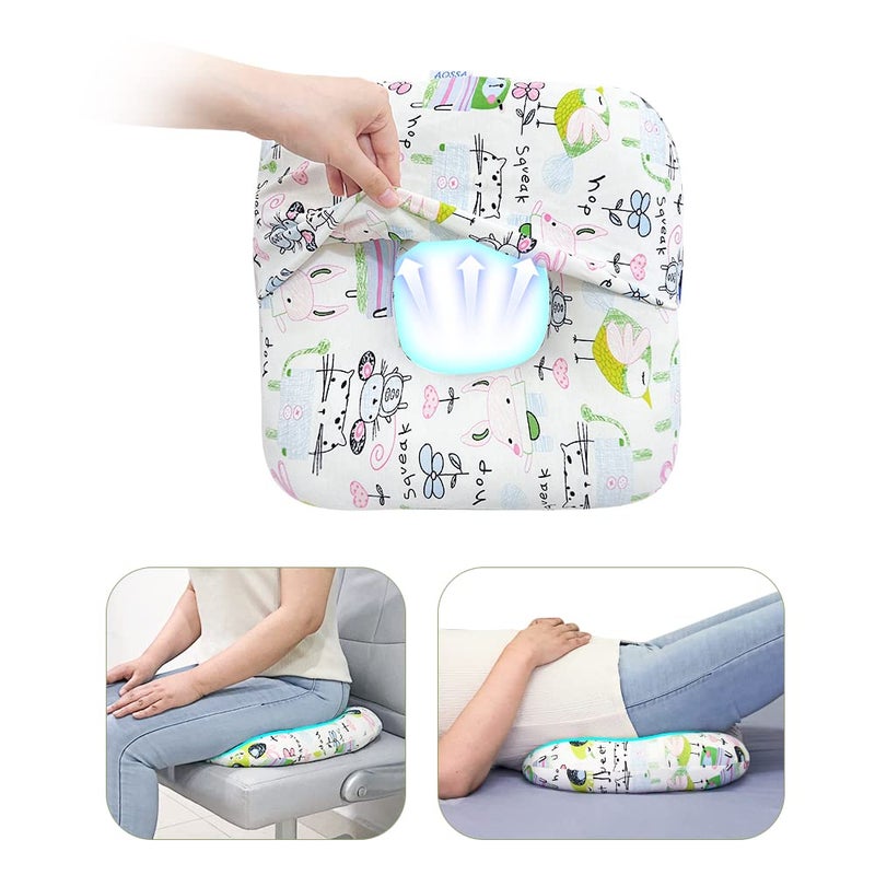 وسادة دونات AOSSA للراحة بعد الولادة و الحمل وسادة مؤخرة للراحة العانية وسادة دونات لقرح الفراش والبواسير وسادة جلوس بعد الولادة لتخفيف آلام العجز والعمود الفقري